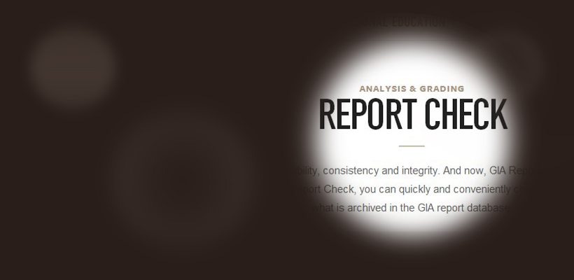 GIA證書線上核對 GIA Report check
